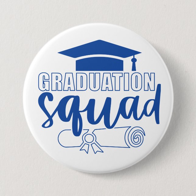 Bóton Redondo 7.62cm Graduation Squad 2023 Graduate  (Frente)