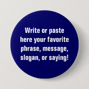 Bóton Redondo 7.62cm Grande botão (3 polegadas)