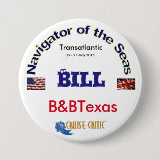 Bóton Redondo 7.62cm Grande, botão redondo de 3 polegadas