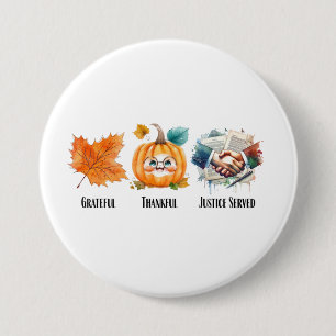 Bóton Redondo 7.62cm Grateful Justice Servida - Citação de Advogado