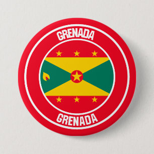 Bóton Redondo 7.62cm Grenada Round Emblem