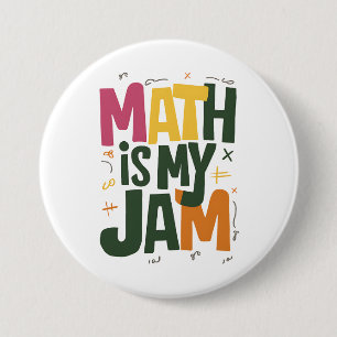 Bóton Redondo 7.62cm Groovy Math é o meu primeiro dia de volta à escola