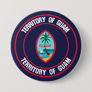 Bóton Redondo 7.62cm Guam Round Emblem