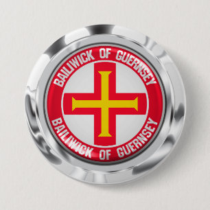 Bóton Redondo 7.62cm Guernsey Round Emblem