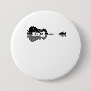 Bóton Redondo 7.62cm Guitarista Acústico Natureza Est Música Bass Gui