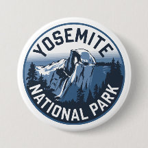 Half Dome Yosemite Round Emblem