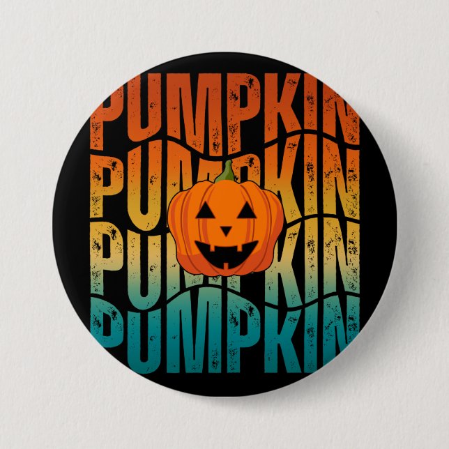BÓTON REDONDO 7.62CM HALLOWEEN PUMPKIN (Frente)