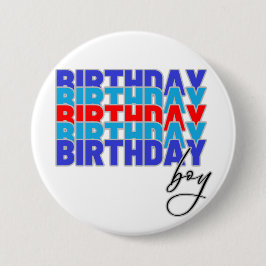 Bóton Redondo 7.62cm Happy birthday boy. Celebrating your birthday...
