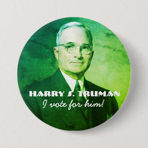 Bóton Redondo 7.62cm Harry S. Truman