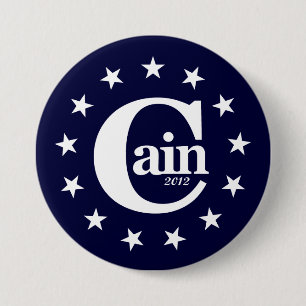 Bóton Redondo 7.62cm Herman Cain para o presidente 2012 3" botão da