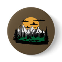 hiking and camping in mountains graphic