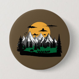 Bóton Redondo 7.62cm hiking and camping in mountains graphic