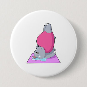 Bóton Redondo 7.62cm Hippo na Malhação Yoga