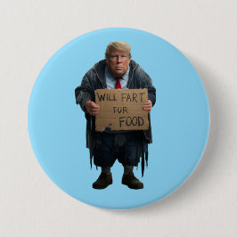 Bóton Redondo 7.62cm Homeless Trump Button