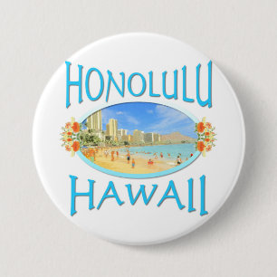 Bóton Redondo 7.62cm Honolulu Havaí