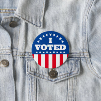Bóton Redondo 7.62cm I Votei Eleição Do Botão De Bandeira