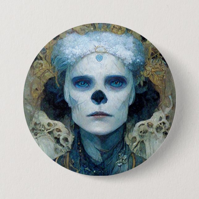 Bóton Redondo 7.62cm Ice Witch 3 Fantasy Sci-Fi (Frente)