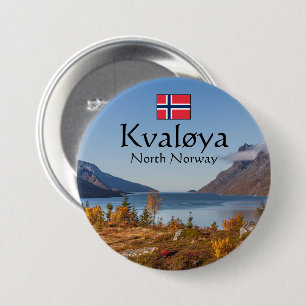 Bóton Redondo 7.62cm Ilha Kvaloya Noruega