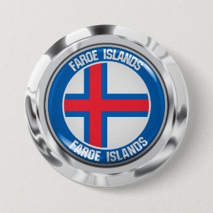 Bóton Redondo 7.62cm Ilhas Faroé Round Emblem