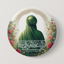 Bóton Redondo 7.62cm Imam Ali Button