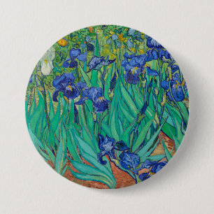 Bóton Redondo 7.62cm Irrises de Van Gogh