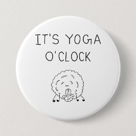 Bóton Redondo 7.62cm It’s Yoga O’Clock Sheep