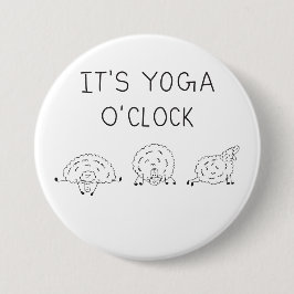 Bóton Redondo 7.62cm It’s Yoga O’Clock Sheep