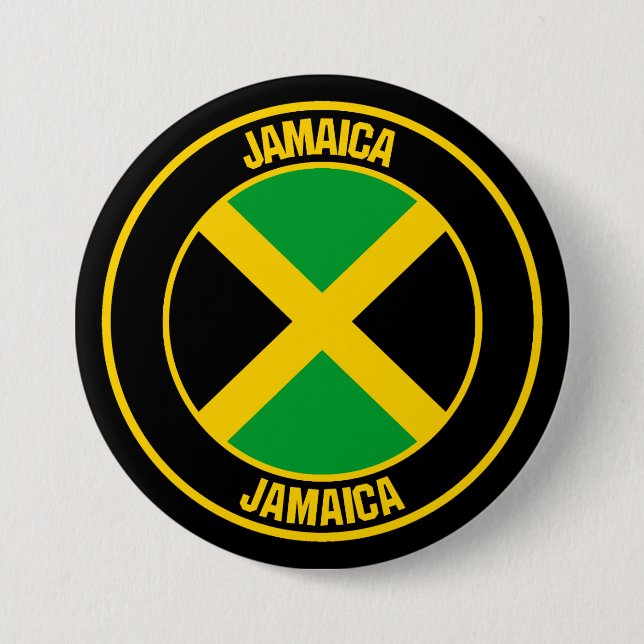 Bóton Redondo 7.62cm Jamaica Round Emblem (Frente)