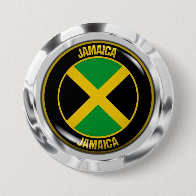 Bóton Redondo 7.62cm Jamaica Round Emblem (Frente)