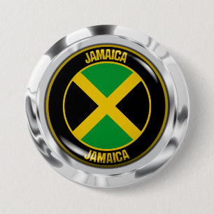 Bóton Redondo 7.62cm Jamaica Round Emblem