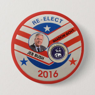 Bóton Redondo 7.62cm Jeb Bush 2016