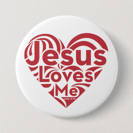 Bóton Redondo 7.62cm Jesus ama-me