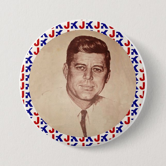 BÓTON REDONDO 7.62CM JFK (Frente)