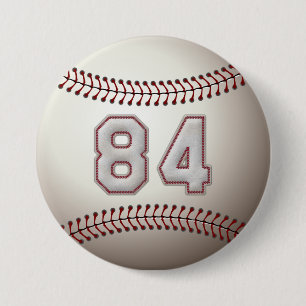 Bóton Redondo 7.62cm Jogador número 84 - o basebol legal costura os