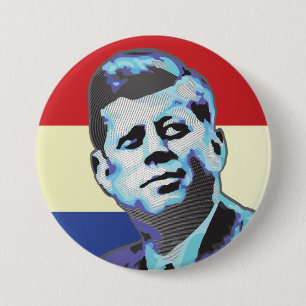 Bóton Redondo 7.62cm John F. Kennedy