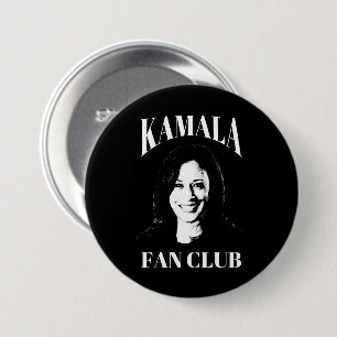 Bóton Redondo 7.62cm Kamala Harris Fan Club