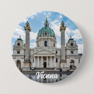 Bóton Redondo 7.62cm Karlskirche em Viena, Áustria