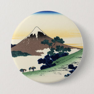 Bóton Redondo 7.62cm Katsushika Hokusai. O Inume Pass no Kai Provinc