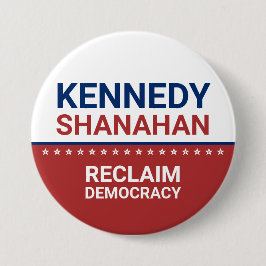 Bóton Redondo 7.62cm Kennedy Shanahan 2024 Eleição