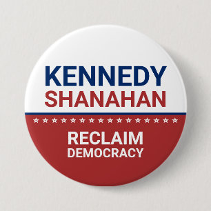 Bóton Redondo 7.62cm Kennedy Shanahan 2024 Eleição