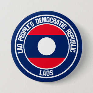 Bóton Redondo 7.62cm Laos Round Emblem
