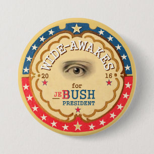 Bóton Redondo 7.62cm Largo-Acorda para Jeb Bush 2016