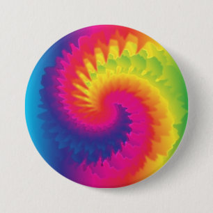 Bóton Redondo 7.62cm Legal Rainbow Tie Dye