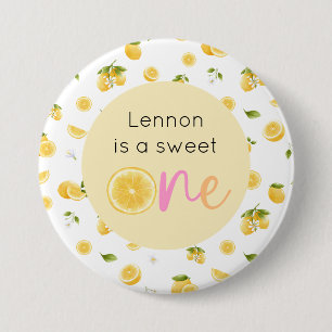 Bóton Redondo 7.62cm Lemon Sweet One Birthday