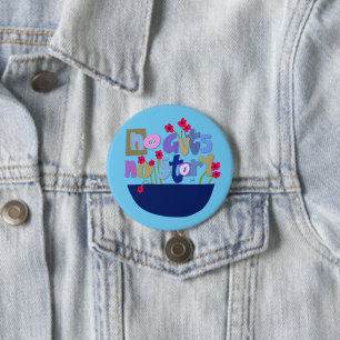 Bóton Redondo 7.62cm Letra de Mão de Citação Inspiracional Whimsical