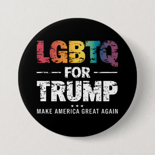 BÓTON REDONDO 7.62CM LGBTQ PARA TRUMP GAY LESBIAN PARA TRUMP 2024