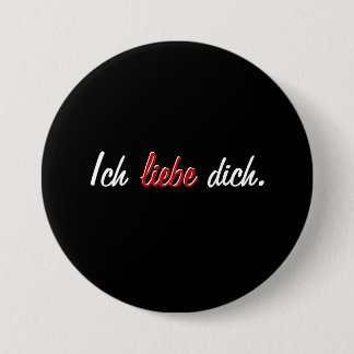 Bóton Redondo 7.62cm Liebe dich. de Ich