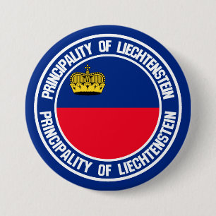 Bóton Redondo 7.62cm Liechtenstein Round Emblem