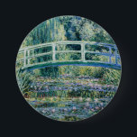 Bóton Redondo 7.62cm Lírios de água e Ponte Japonesa de Monet<br><div class="desc">Ponte sobre o lírio e o japonês,  por Claude Monet (1899)</div>