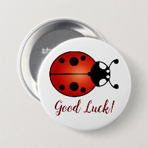 Lucky Ladybug Red Orange Black Ladybird Boa Sorte